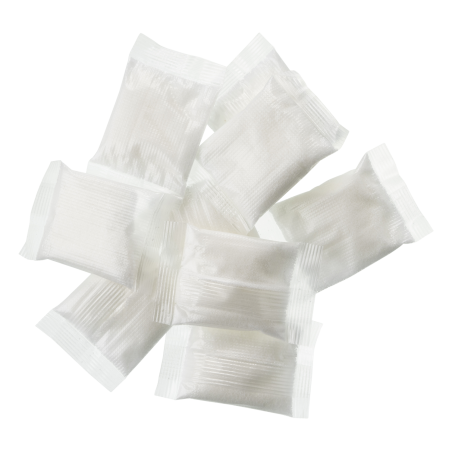 Saquetas gelificantes com efluente de carvão